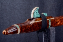 Honduran Rosewood Burl Native American Flute, Minor, Mid A#-4, #S2G